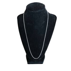 NWOT Women's 925 Silver Curb Chain Necklace